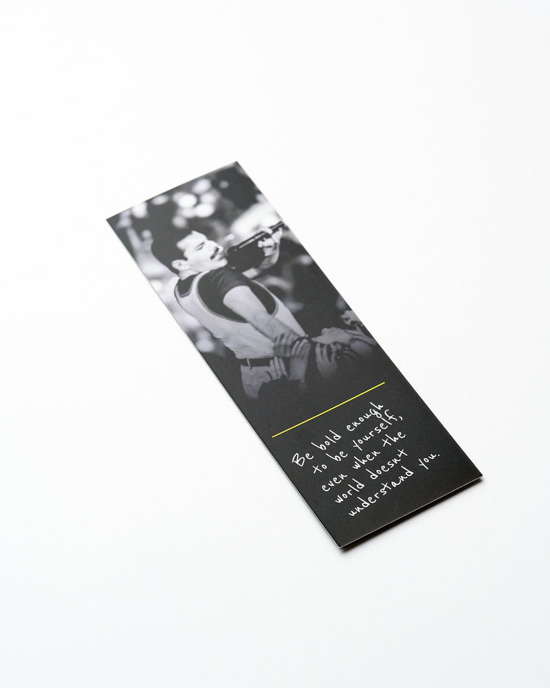 Classic bookmark with a black and white photograph