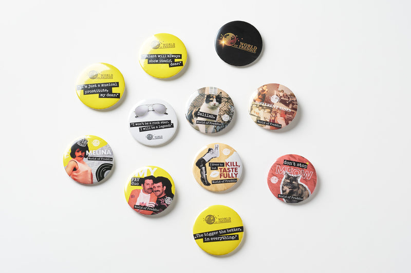 Collection of World of Freddie badges