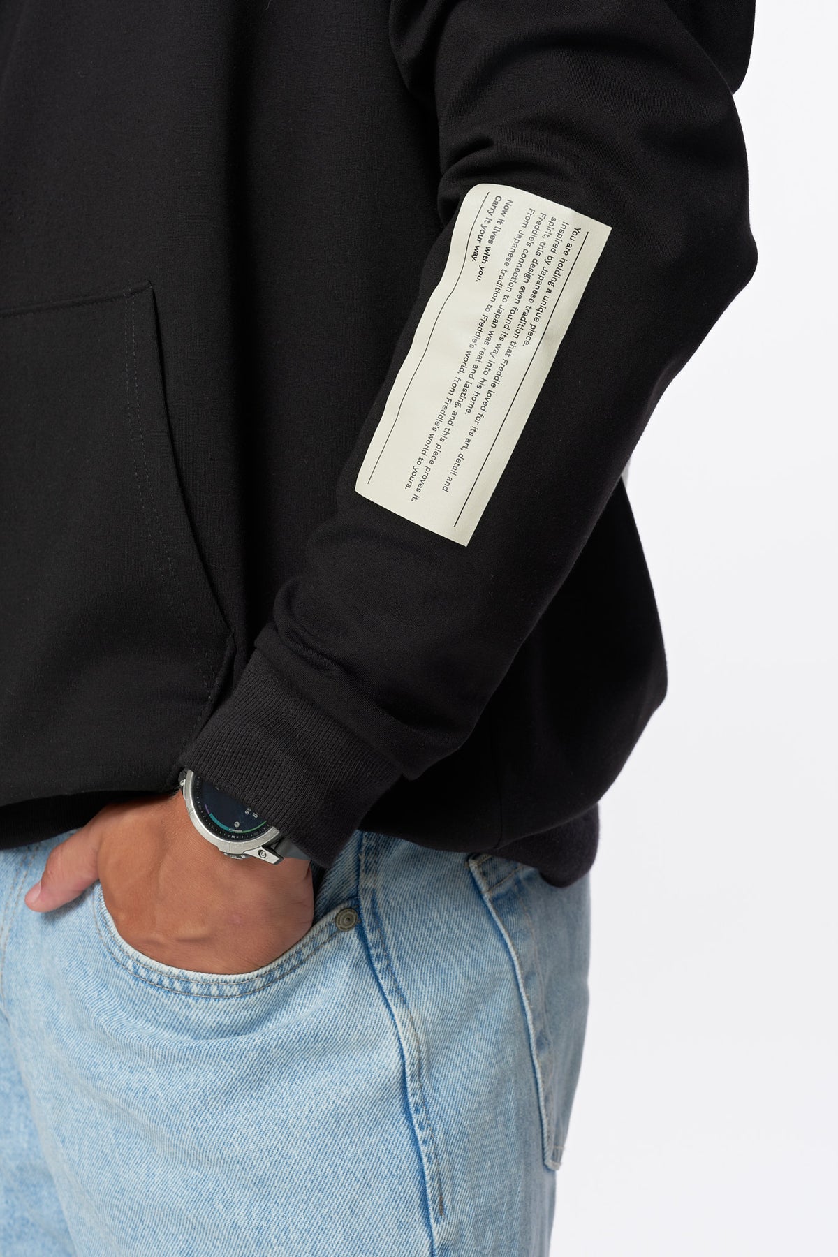 Detail of the printed sleeve label