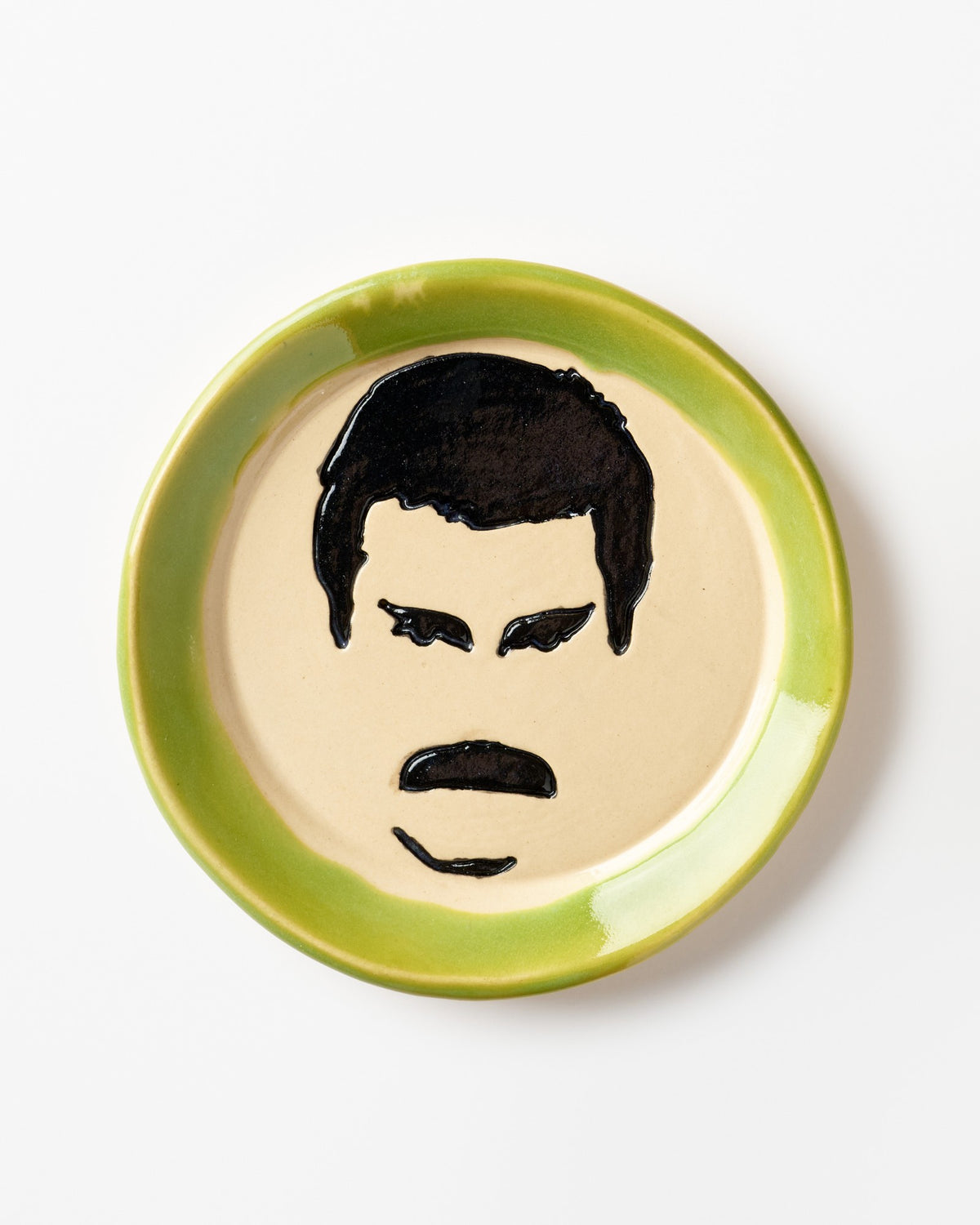 Zelená miska na drobnosti s Freddieho siluetou